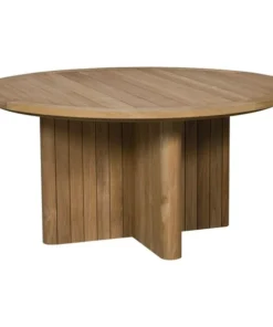 Vanguard Furniture Horizon Natural Teak Outdoor Round Dining Table
